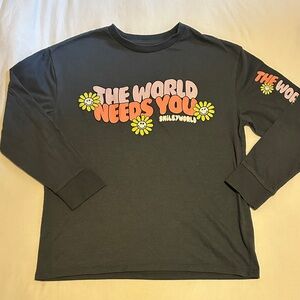Kids Charcoal Long Sleeve Tee